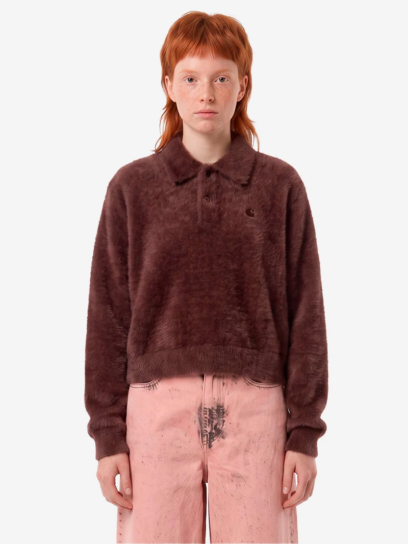 W' Maglia Polo Maine a maniche lunghe marrone