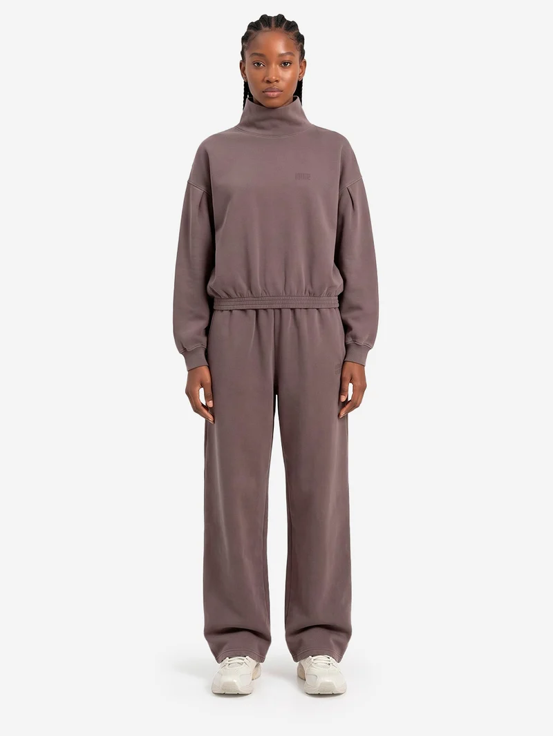 Pantaloni jogger grigi effetto slavato