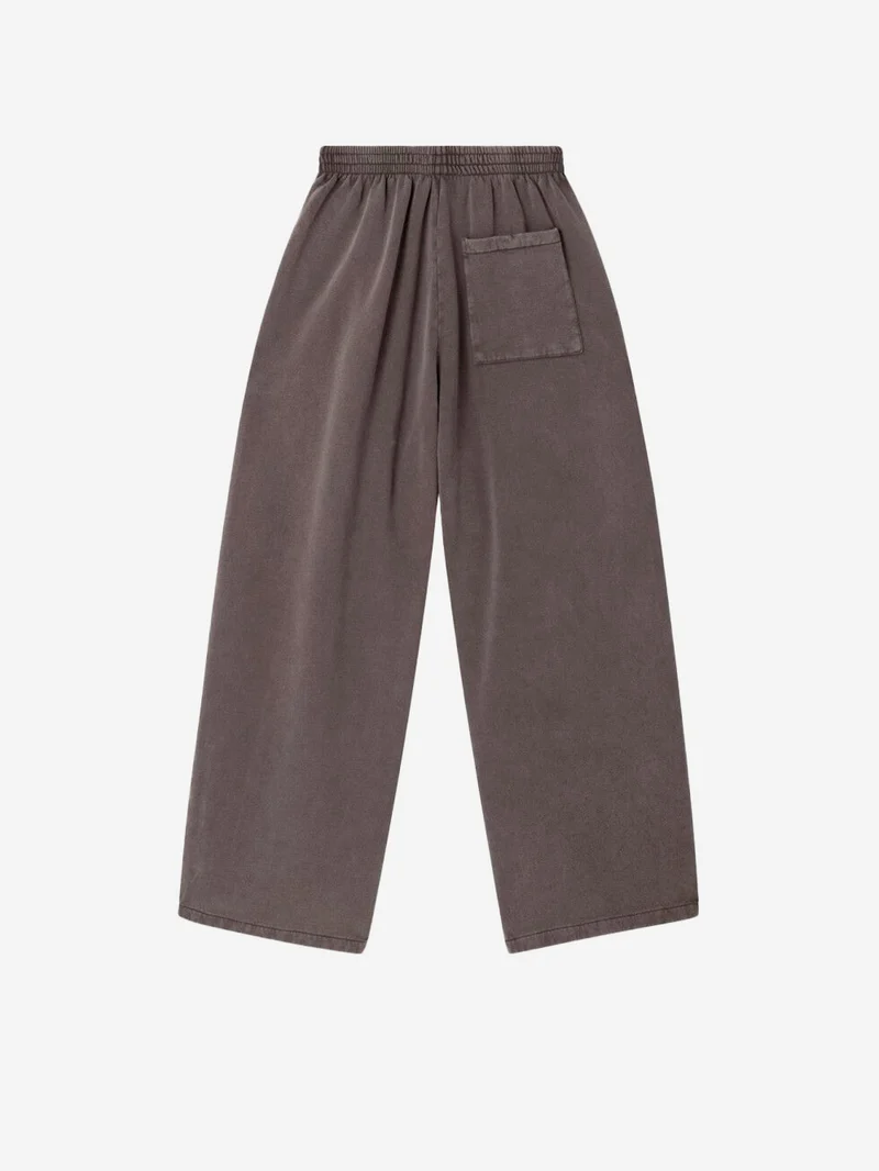 Pantaloni jogger grigi effetto slavato
