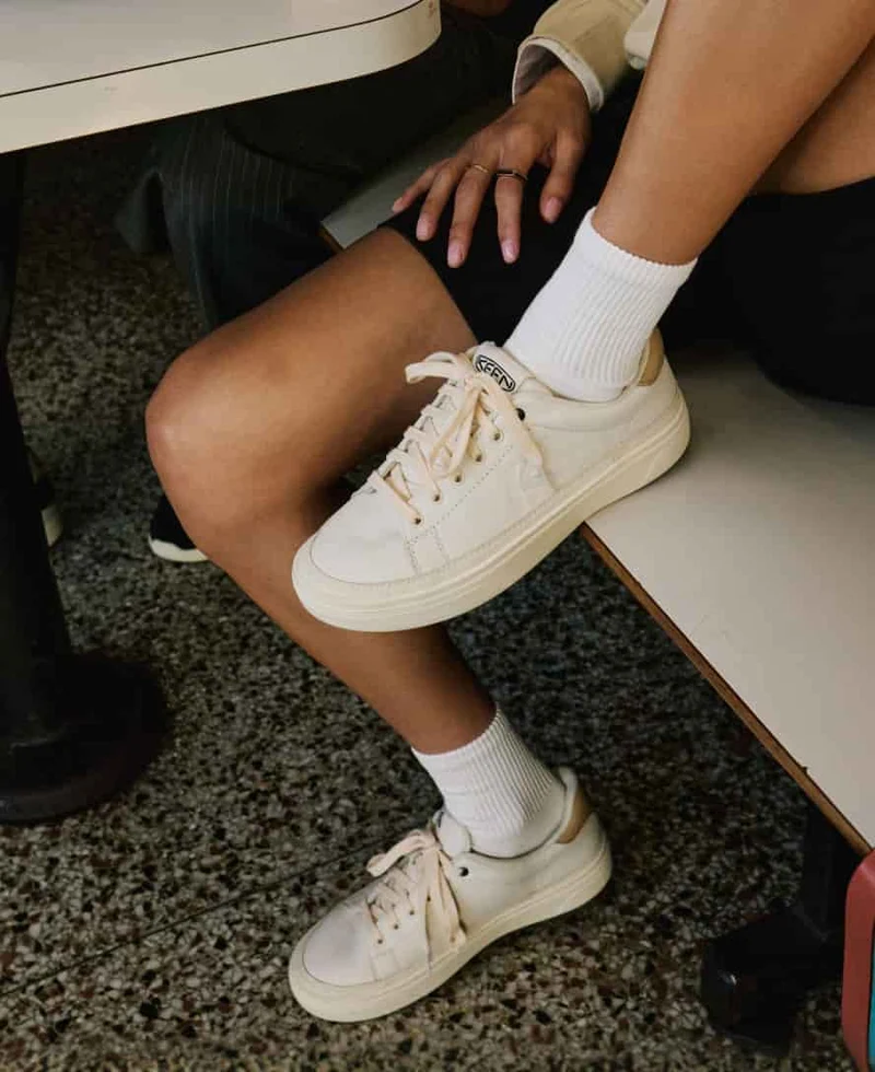 KM1 Leder Sneaker für Damen | Birch/Safari
