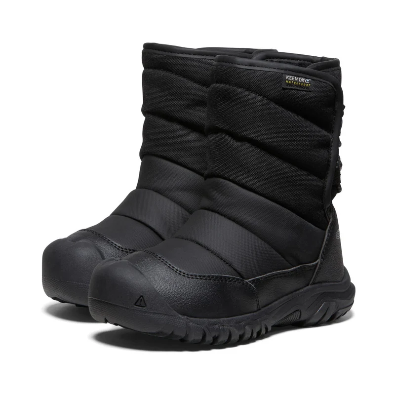 Puffrider Wasserdichte Winterstiefel für kleine Kids | Black/Steel Grey