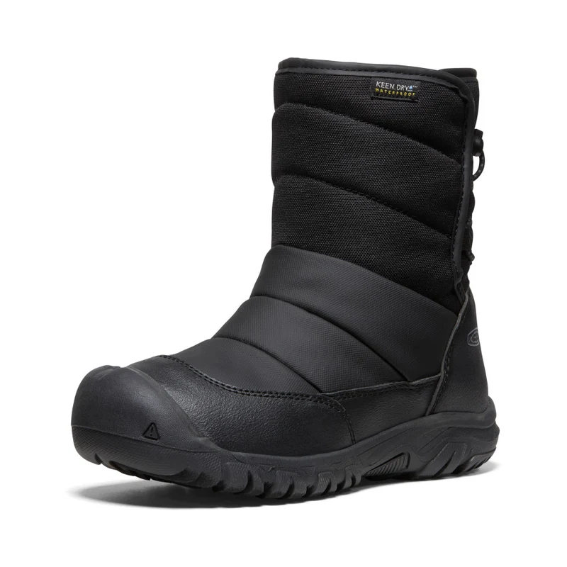 Puffrider Wasserdichte Winterstiefel für große Kids | Black/Steel Grey