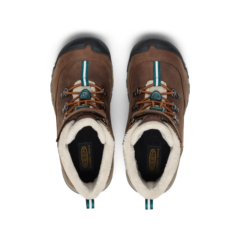 Kanibou Wasserdichte Winterstiefel für große Kids | Dark Earth/Roasted Pecan