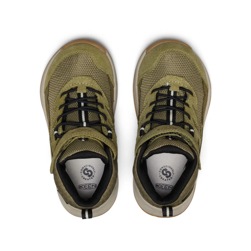 Hightrail Wasserdichte Wanderstiefel für kleine Kids | Dark Olive/Martini Olive