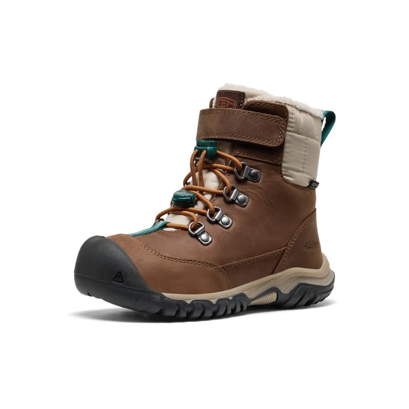 Kanibou Wasserdichte Winterstiefel für kleine Kids | Dark Earth/Roasted Pecan