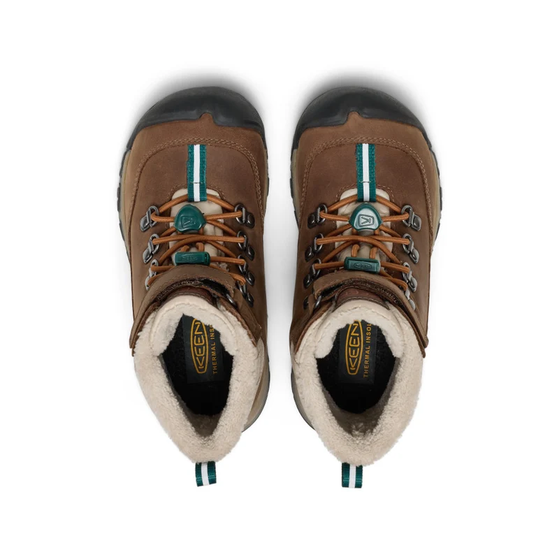 Kanibou Wasserdichte Winterstiefel für kleine Kids | Dark Earth/Roasted Pecan