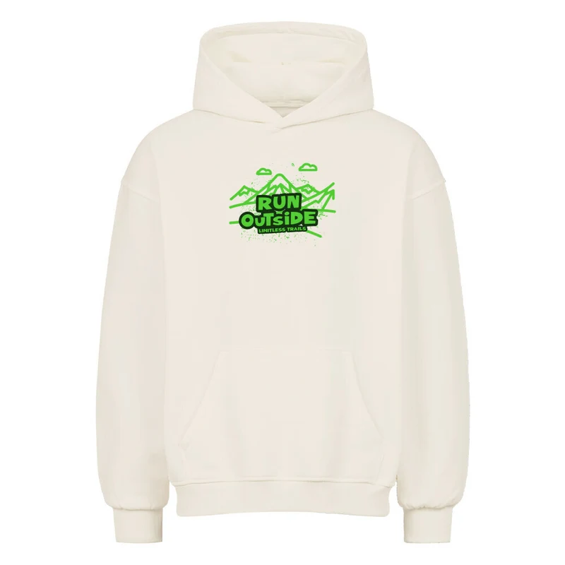Run Outside - Bio Premium Oversized Hoodie