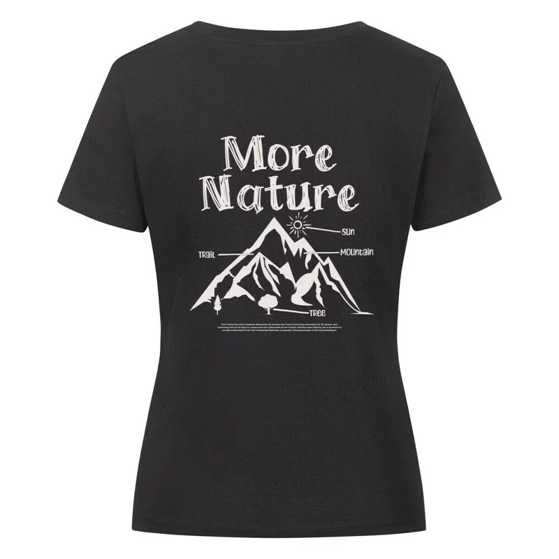More Nature More Trails - Bio Premium T-Shirt Frauen