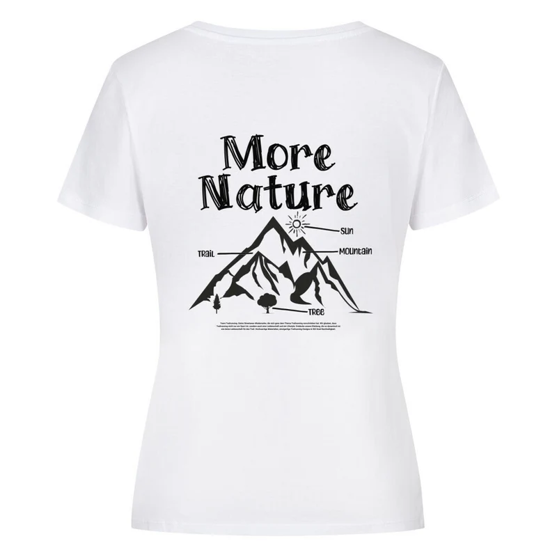 More Nature More Trails - Bio Premium T-Shirt Frauen