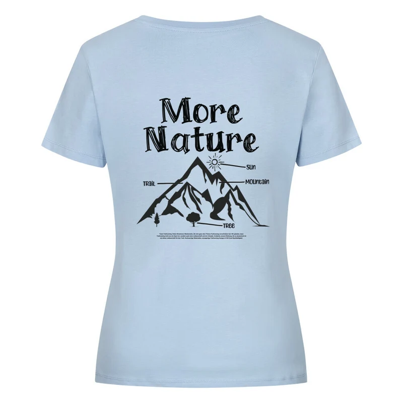 More Nature More Trails - Bio Premium T-Shirt Frauen