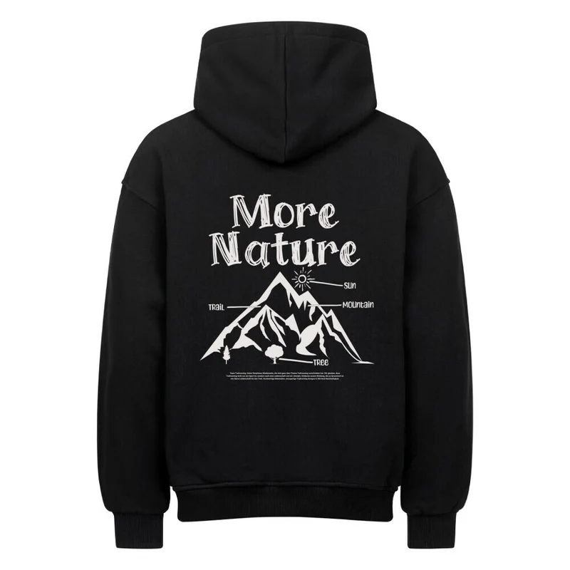 More Nature More Trails - Bio Premium Oversized Hoodie