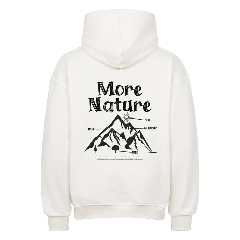 More Nature More Trails - Bio Premium Oversized Hoodie
