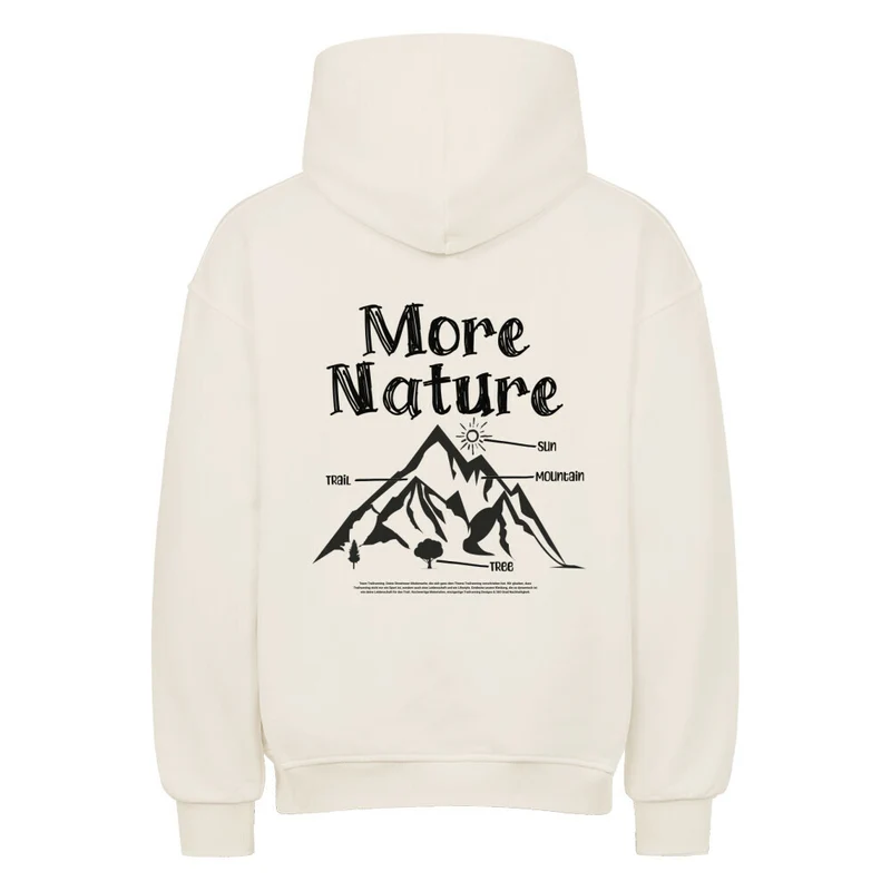 More Nature More Trails - Bio Premium Oversized Hoodie