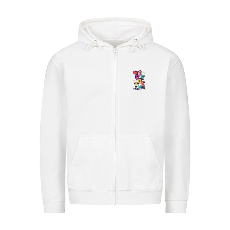 Create Your Trail - Bio Premium Zipper Hoodie Unisex