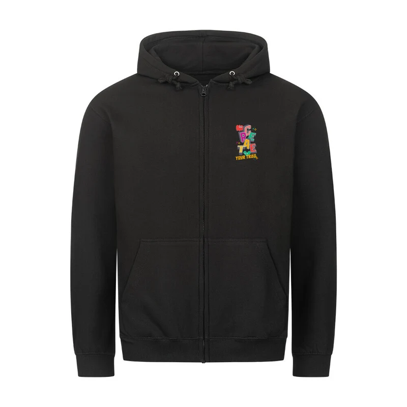 Create Your Trail - Bio Premium Zipper Hoodie Unisex