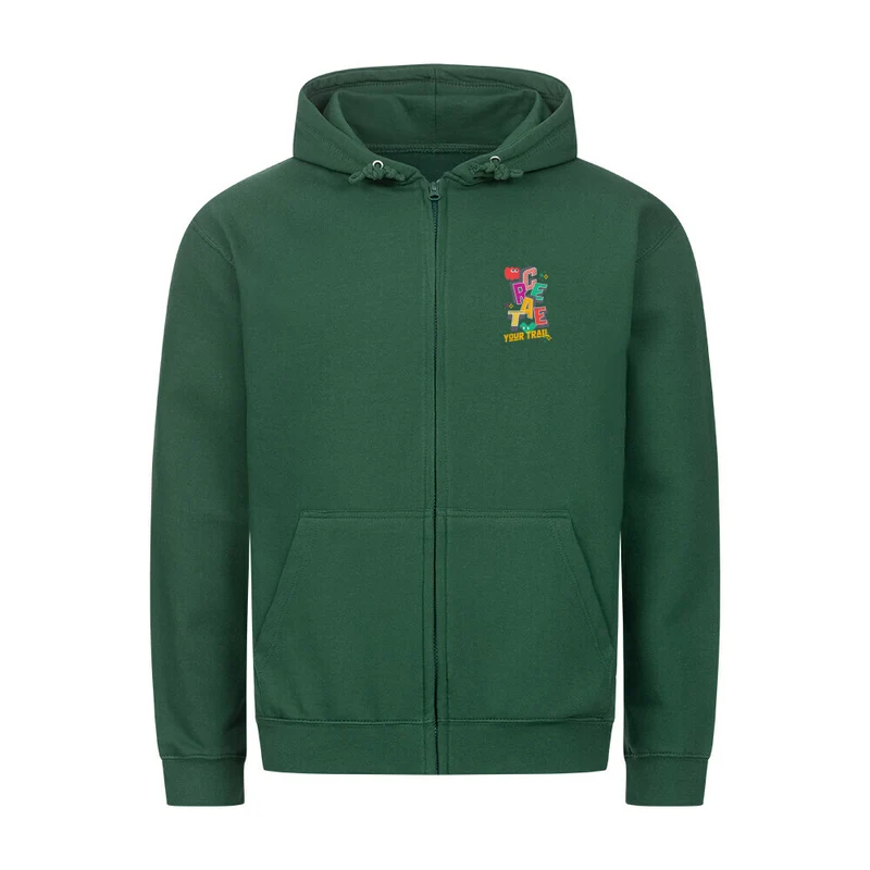Create Your Trail - Bio Premium Zipper Hoodie Unisex