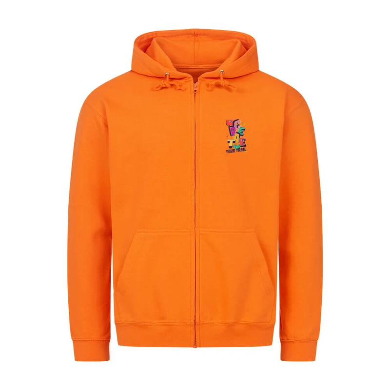 Create Your Trail - Bio Premium Zipper Hoodie Unisex