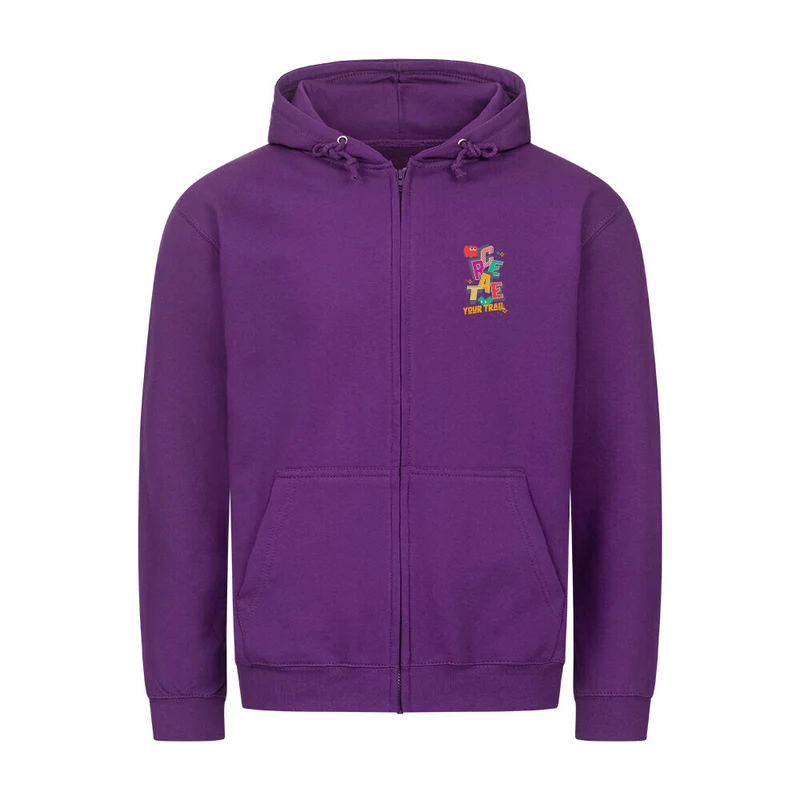 Create Your Trail - Bio Premium Zipper Hoodie Unisex