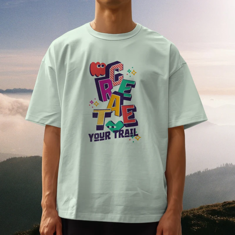 Create Your Trail - Bio Premium Oversized Shirt