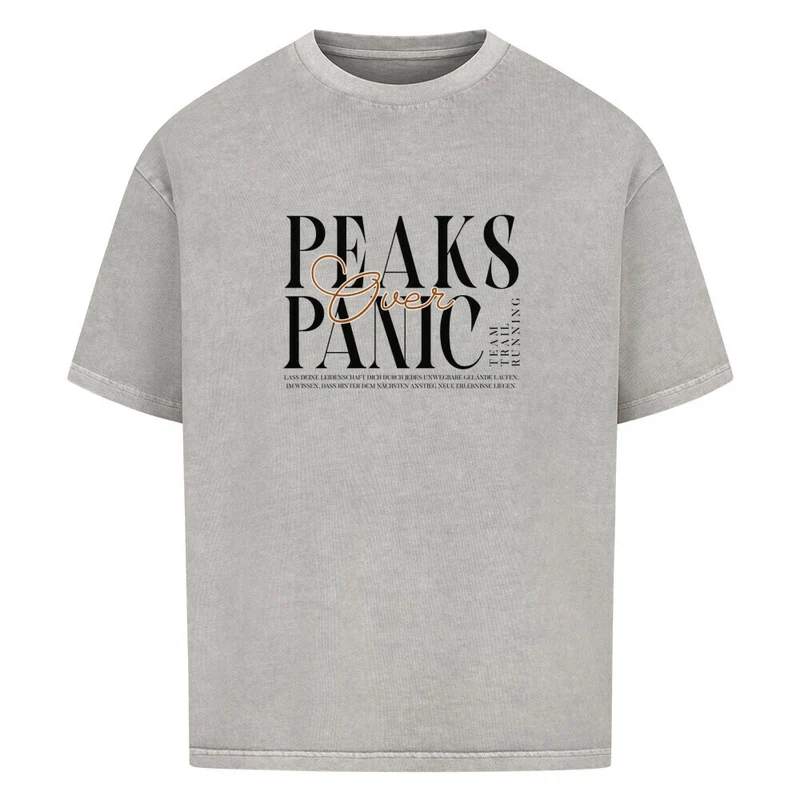 Peaks over Panic - Bio Premium Oversized Shirt