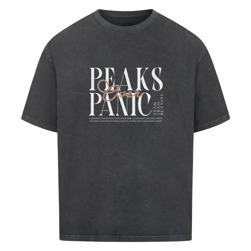 Peaks over Panic - Bio Premium Oversized Shirt
