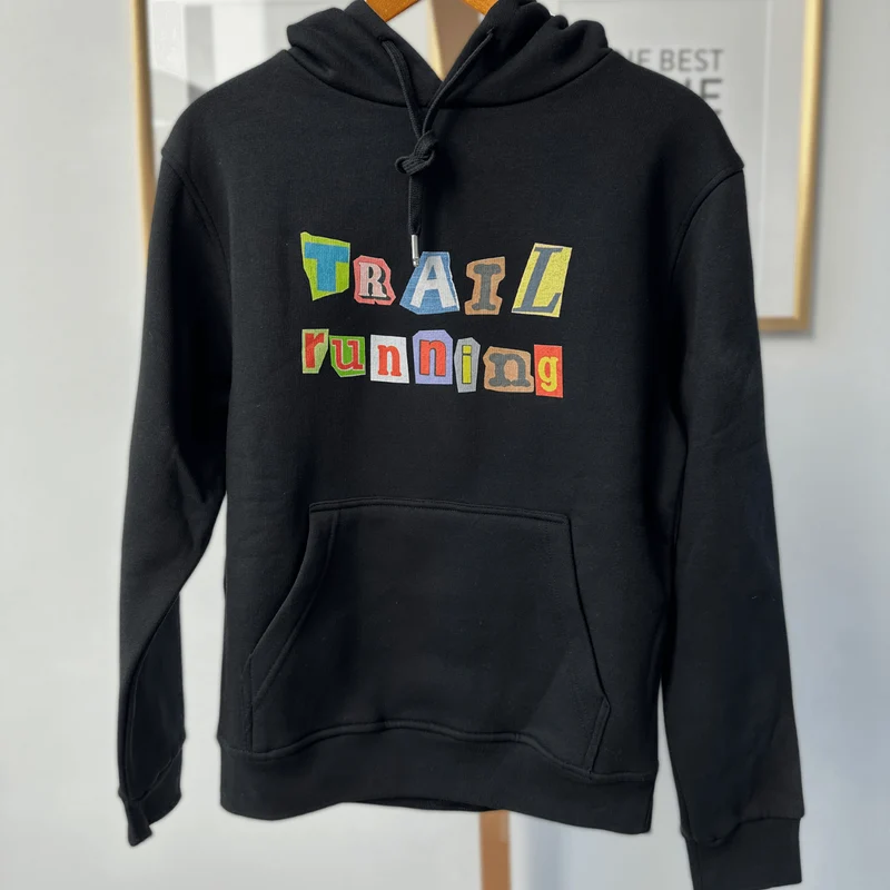 Outlet: Cutout Letters - Bio Premium Hoodie, schwarz, Gr. S