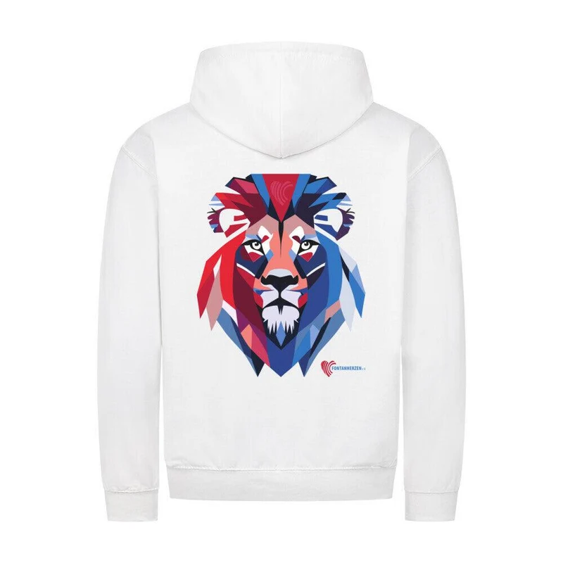 Fontanherzen Löwe - Bio Premium Zipper Hoodie Unisex