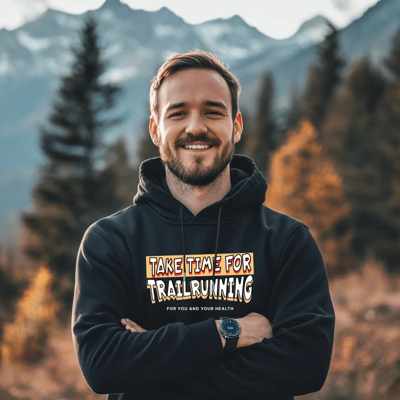 Take Time For Trailrunning - Bio Premium Hoodie