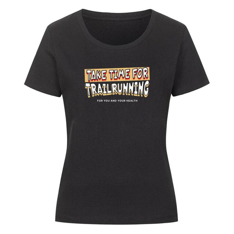 Take Time For Trailrunning - Bio Premium T-Shirt Frauen