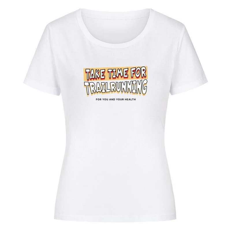 Take Time For Trailrunning - Bio Premium T-Shirt Frauen