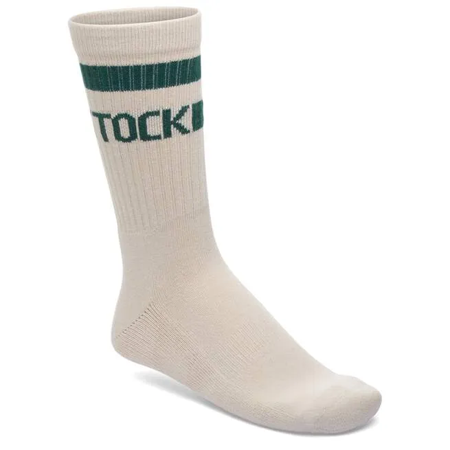 Cotton Crew Stripe oatmeal/dark teal