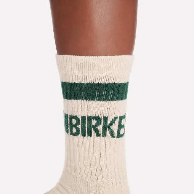 Cotton Crew Stripe oatmeal/dark teal