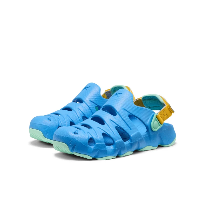 HyperFLT Clog für große Kids | Azure Blue/Daffodil