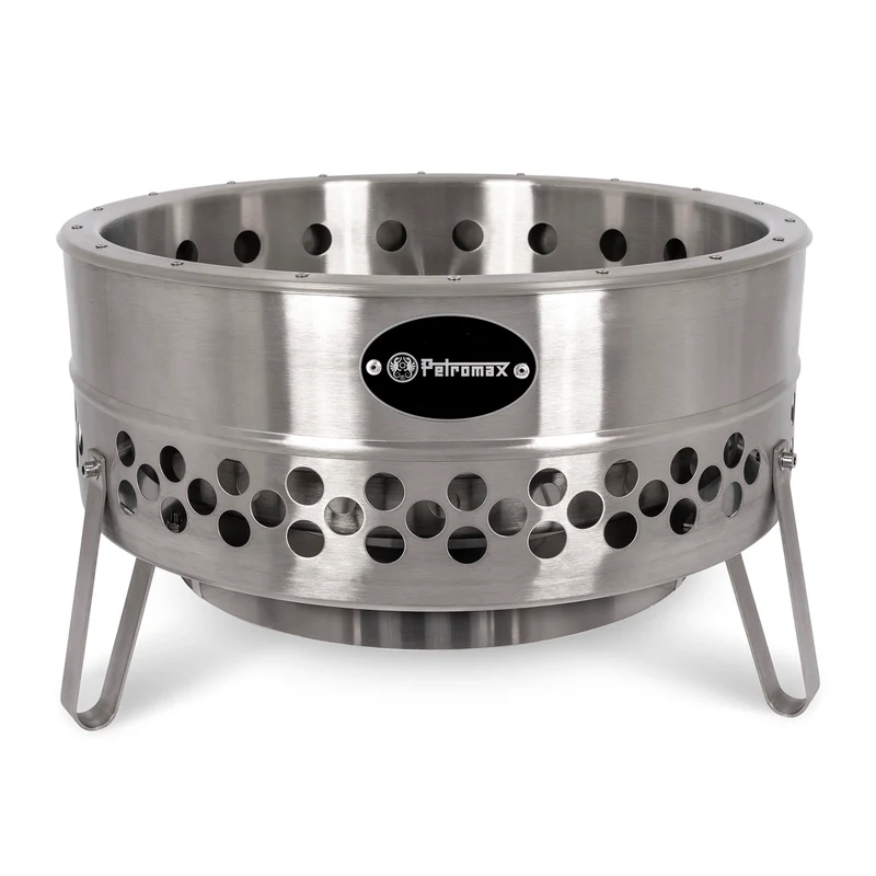 Feuerschale Tyropit Edelstahl + Grillplatte + Abdeckhaube