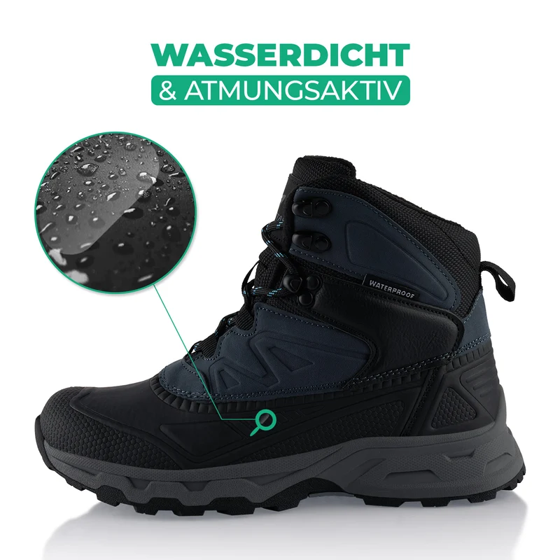 Winterstiefel Wasserdichte Stiefel Warm Gefütterte Wanderschuhe