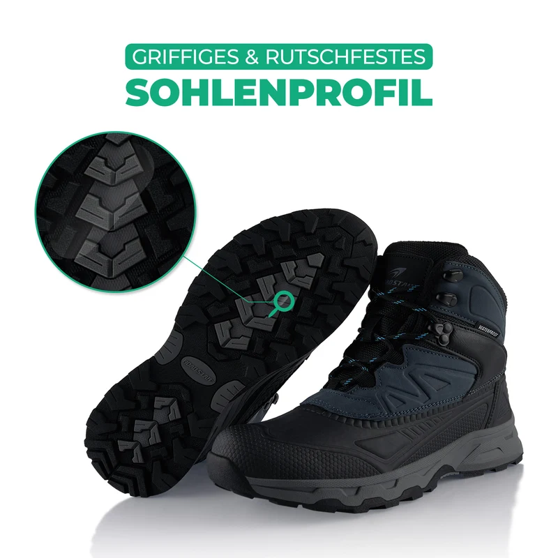 Winterstiefel Wasserdichte Stiefel Warm Gefütterte Wanderschuhe