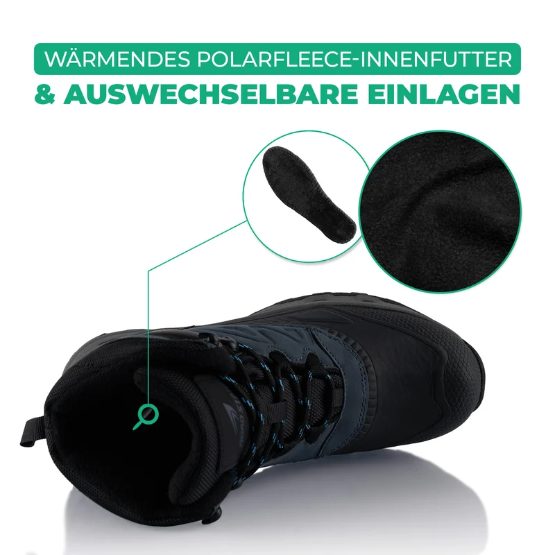 Winterstiefel Wasserdichte Stiefel Warm Gefütterte Wanderschuhe