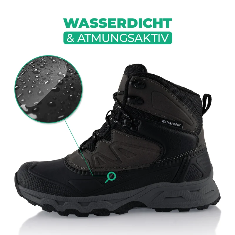 Winterstiefel Wasserdichte Stiefel Warm Gefütterte Wanderschuhe