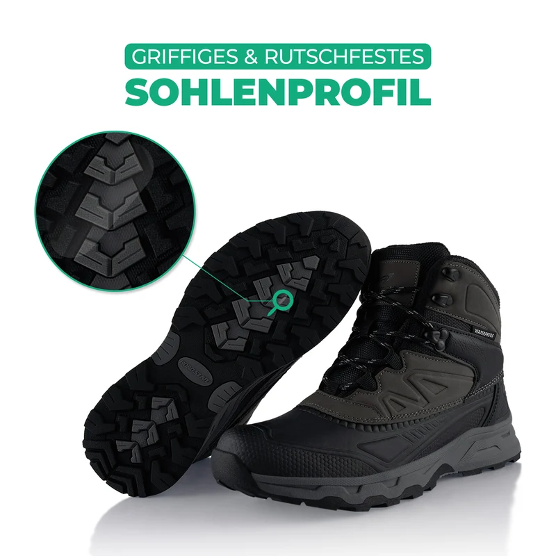 Winterstiefel Wasserdichte Stiefel Warm Gefütterte Wanderschuhe