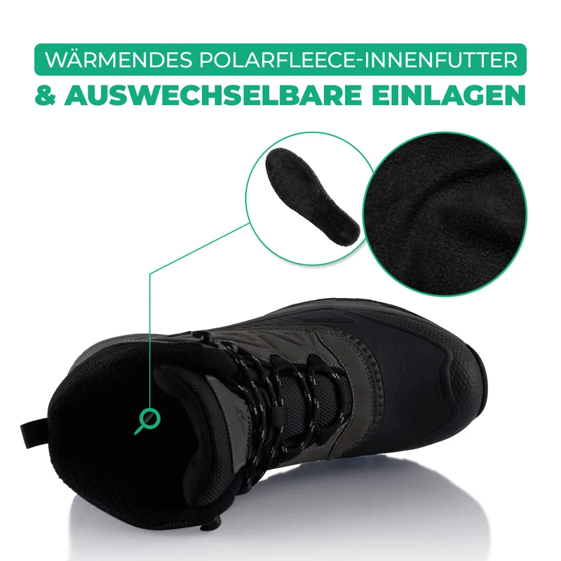 Winterstiefel Wasserdichte Stiefel Warm Gefütterte Wanderschuhe