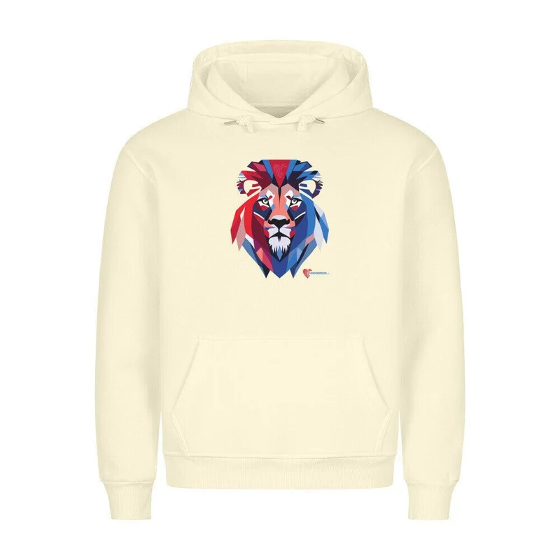Fontanherzen Löwe mit Logo Rückseite - Bio Premium Hoodie