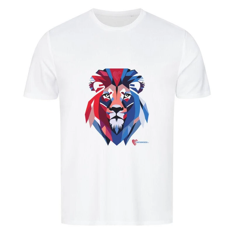 Fontanherzen Löwe mit Logo Rückseite - Sport T-Shirt Herren
