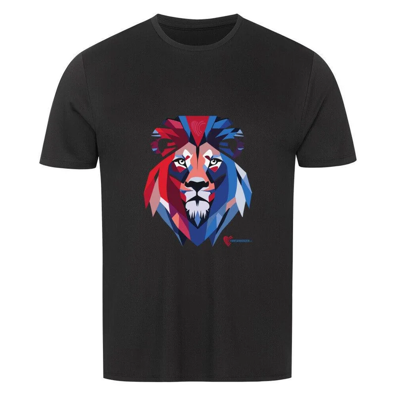 Fontanherzen Löwe mit Logo Rückseite - Sport T-Shirt Herren