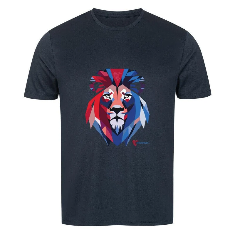 Fontanherzen Löwe mit Logo Rückseite - Sport T-Shirt Herren