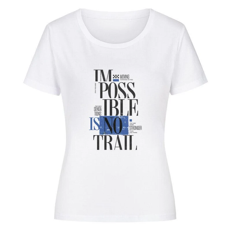Impossible is no Trail - Bio Premium T-Shirt Frauen