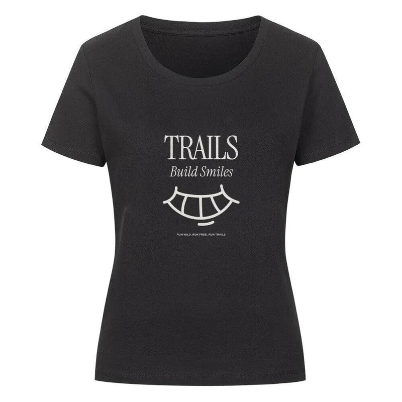 Trails build Smiles - Bio Premium T-Shirt Frauen