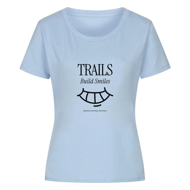 Trails build Smiles - Bio Premium T-Shirt Frauen