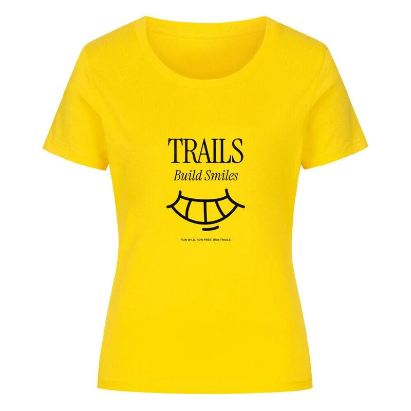 Trails build Smiles - Bio Premium T-Shirt Frauen