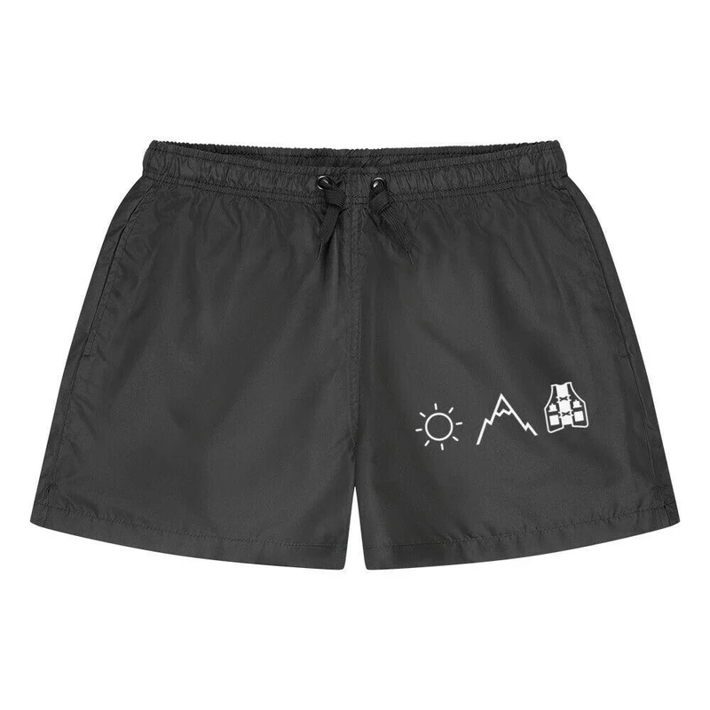 Sonne, Berge, Laufweste - Badehose