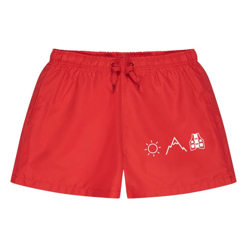 Sonne, Berge, Laufweste - Badehose